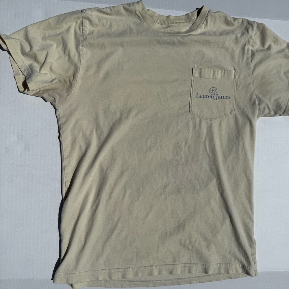 Lauren James Men's Tan T-Shirt